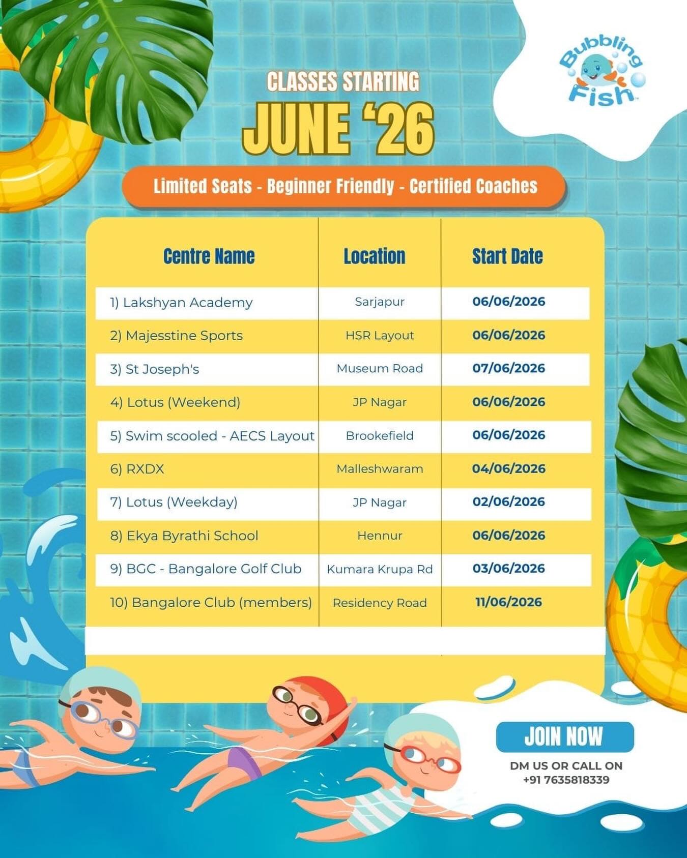 Announcing our June Batch . To maintain the consistency do enrol into our June batches .